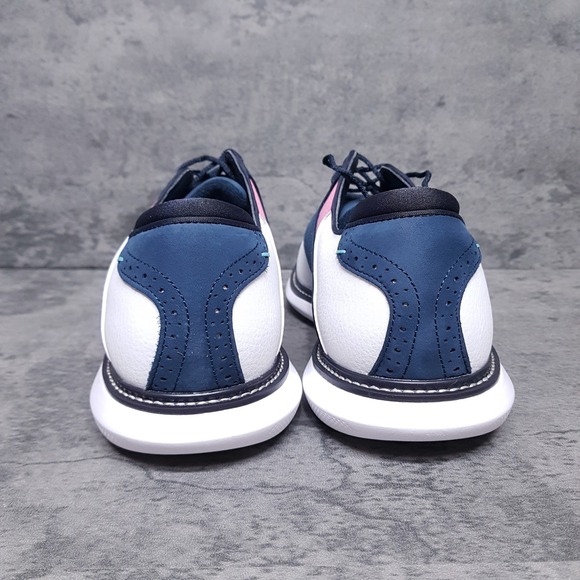FOOTJOY FJ Traditions Energy 57959 Golf Shoes Mens 10.5 Medium White Blue Pink‎ main image 4